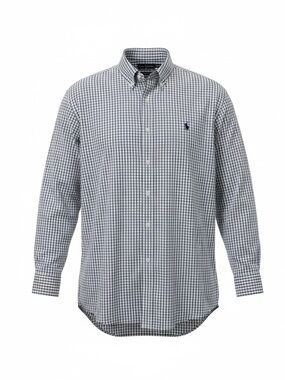 Mens Ralph Lauren Polo Button Up Long Sleeve Shirt Plaid Performance 2XB 2TG